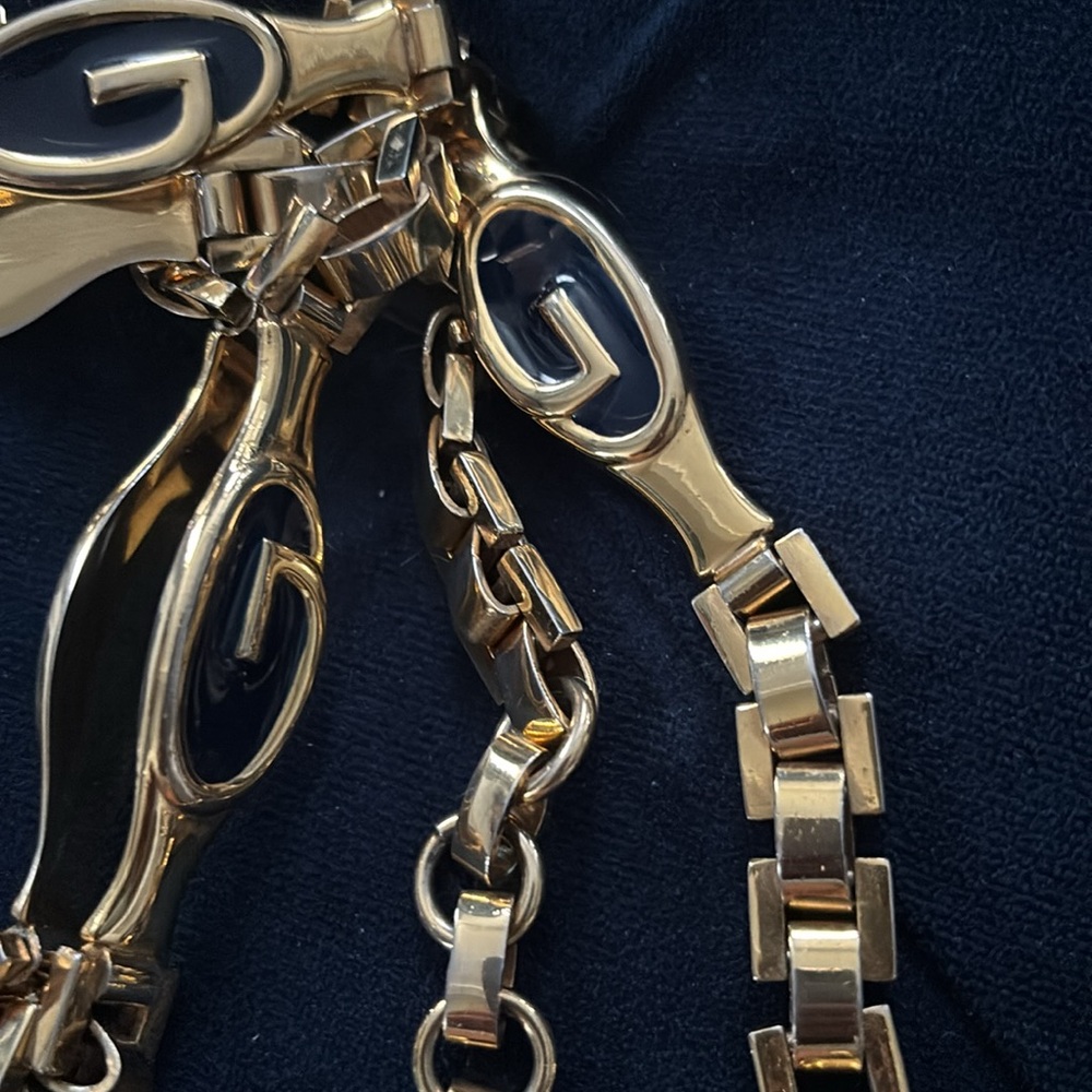 GUCCI Gold and Black Women's Belt - Picture 9 of 12